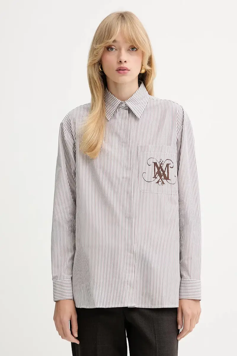 . camicia in cotone donna colore marrone 2526116121200