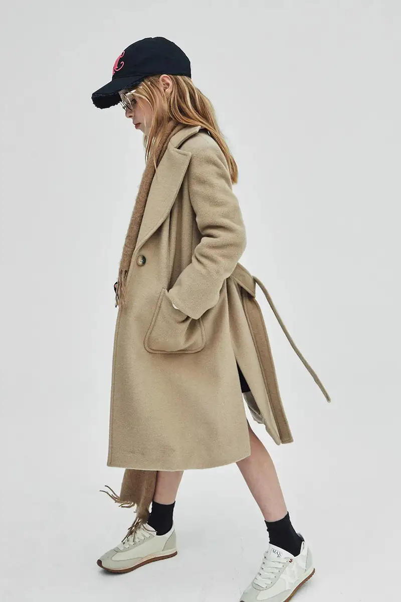 . cappotto bambino/a MAXJ1F JACKET colore beige MX0001