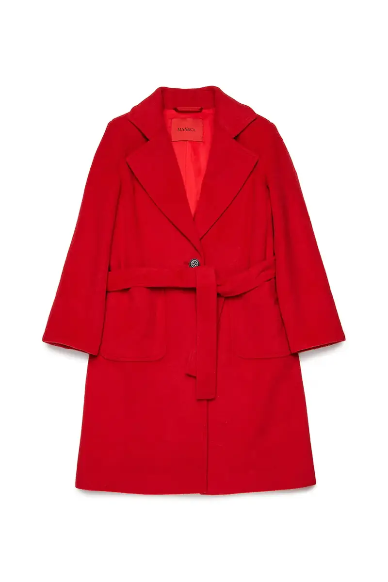 cappotto bambino/a MAXJ1F JACKET colore rosso MX0001 miniatura 2