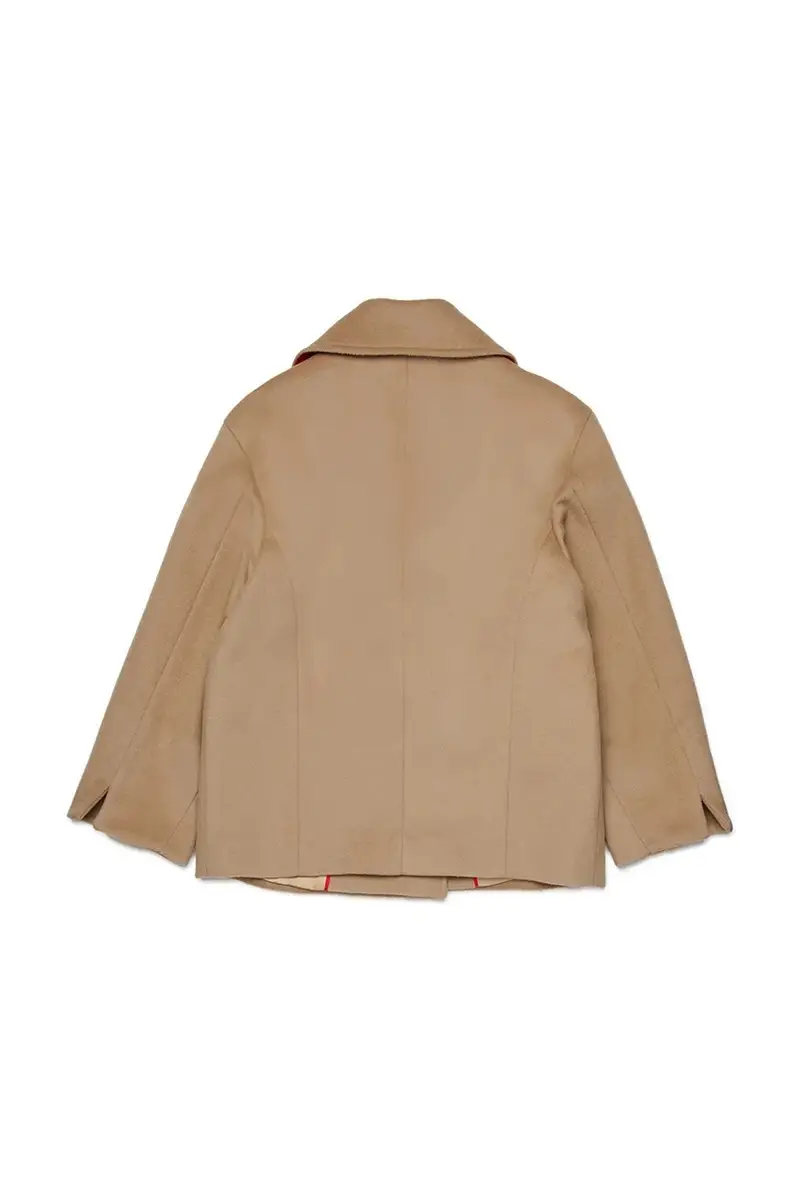 cappotto con lana bambini MAXJ35F JACKET colore beige MX0229 miniatura 3
