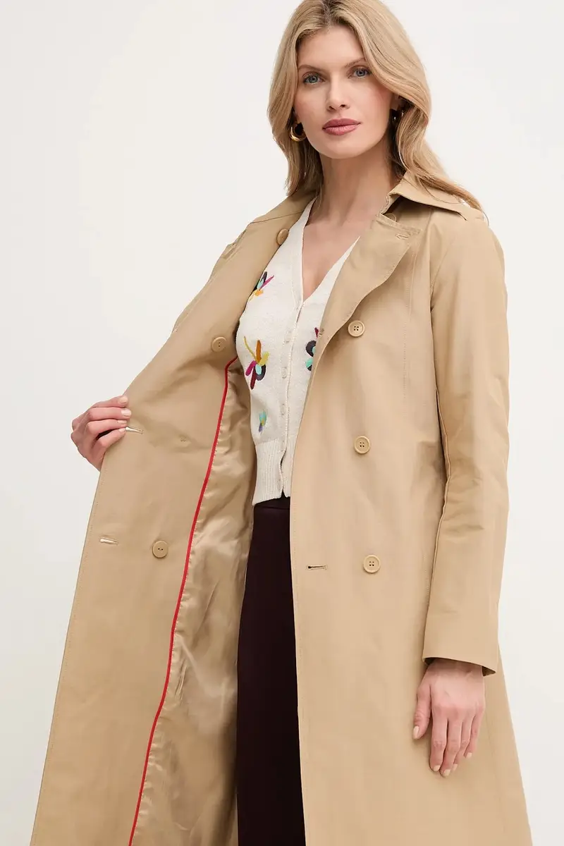 cappotto donna colore beige 2518021024200 miniatura 5