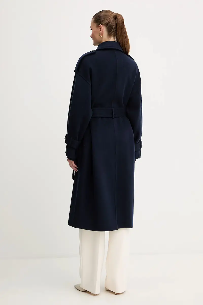 cappotto in lana colore blu navy 2526016013200 miniatura 3