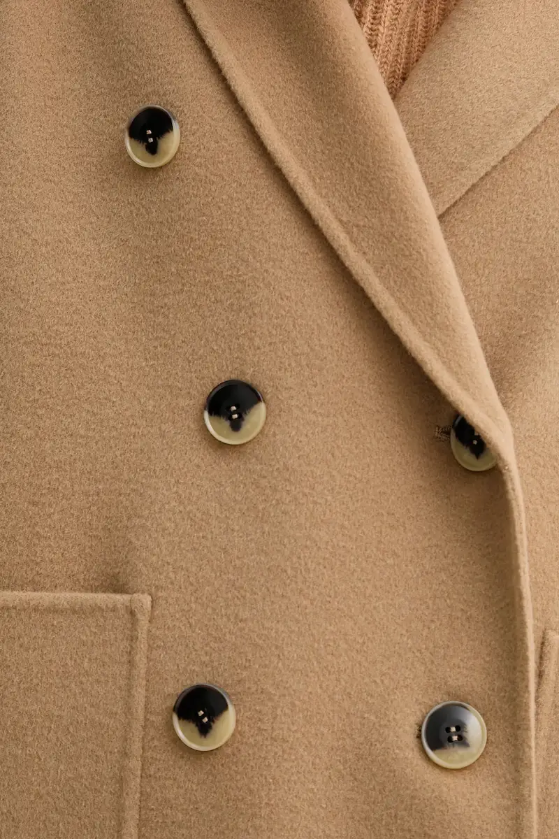 cappotto in lana colore marrone 2528016014200 miniatura 5