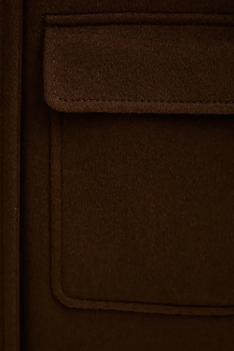 cappotto in lana Marrone miniatura 5