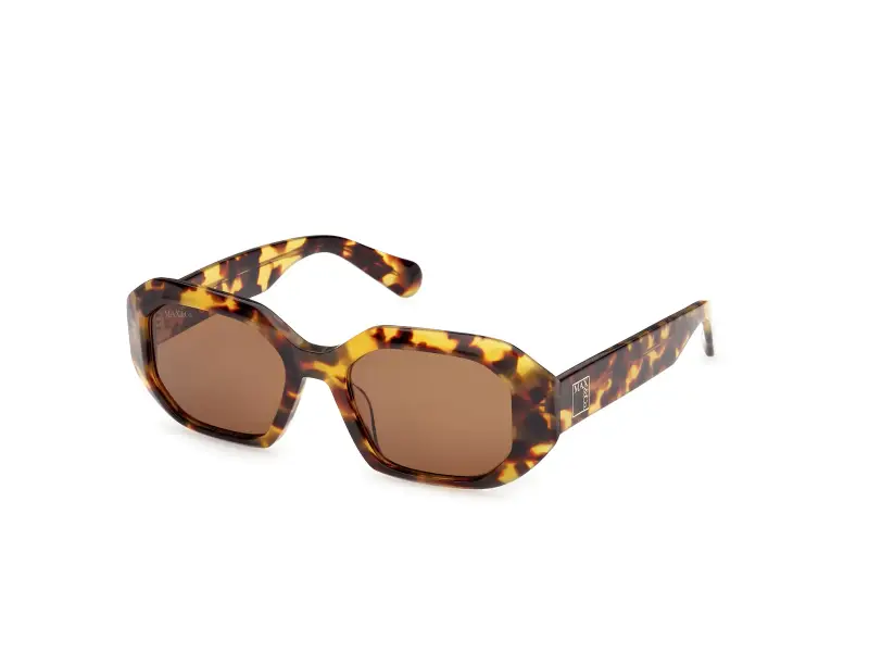 Donna MAX&Co MO0152 53E Occhiali da sole Acetato Havana Marrone Geometrica Normale
