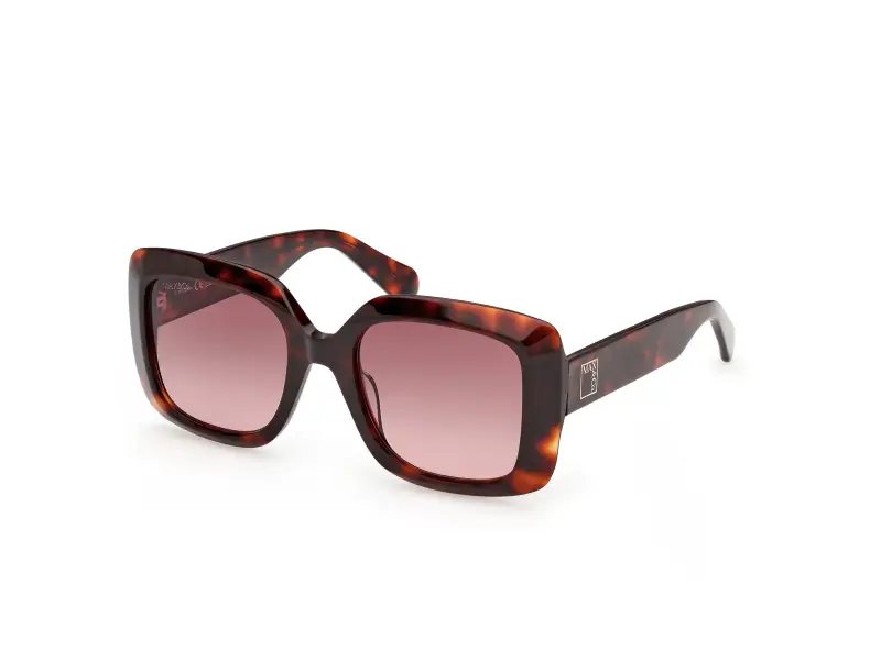 Donna MAX&Co MO0153 52F Occhiali da sole Acetato Havana Marrone Squadrata Normale
