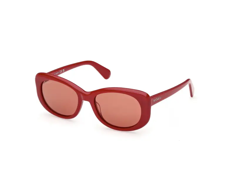 Donna MAX&Co MO0155 66E Occhiali da sole Acetato Rosso Marrone Farfalla Normale