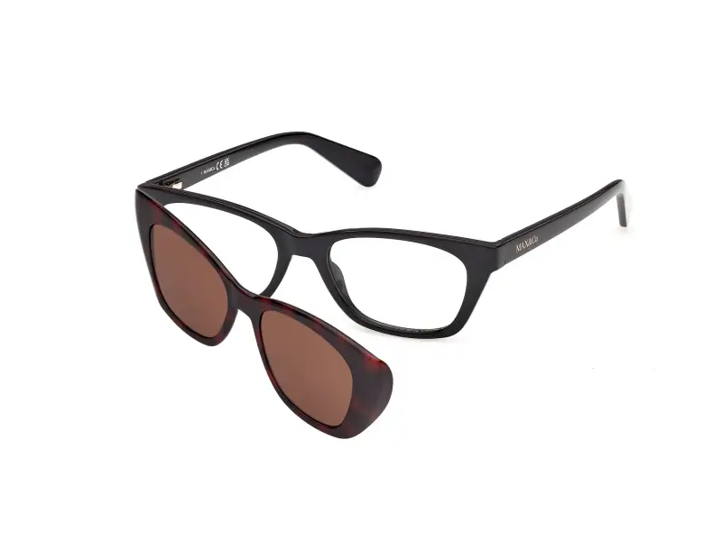 Donna MAX&Co MO5212 005 Montature da vista Iniettato Nero Squadrata Normale