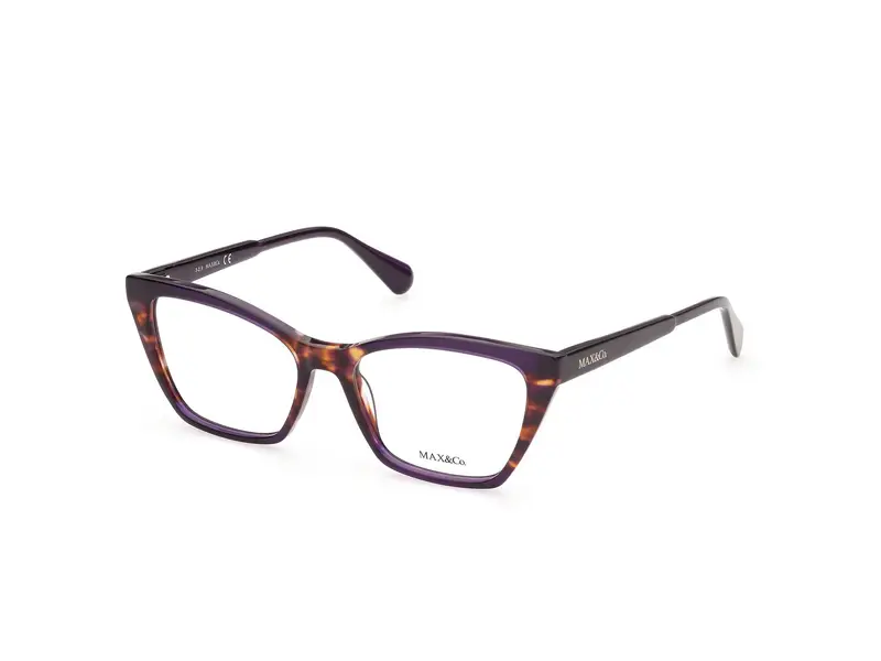 MAX&Co Donna MO5001 056B Montature da vista Acetato Havana  Cat Eye Normale