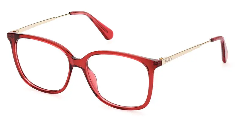 MAX&Co Donna MO5104 066 Montature da vista Plastica Rosso  Geometrica Normale