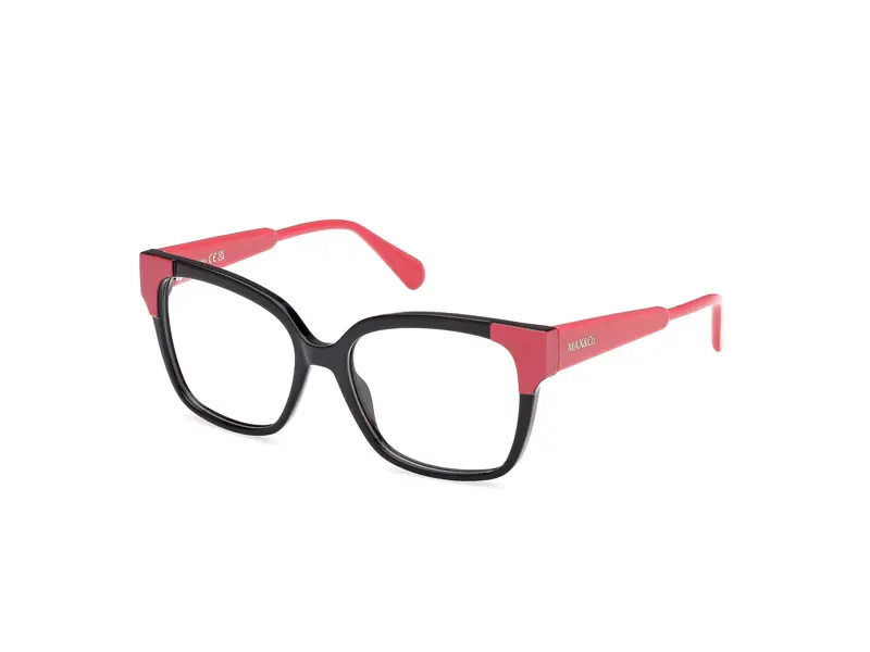 MAX&Co Donna MO5116 001 Montature da vista Iniettato Nero  Rotonda Normale