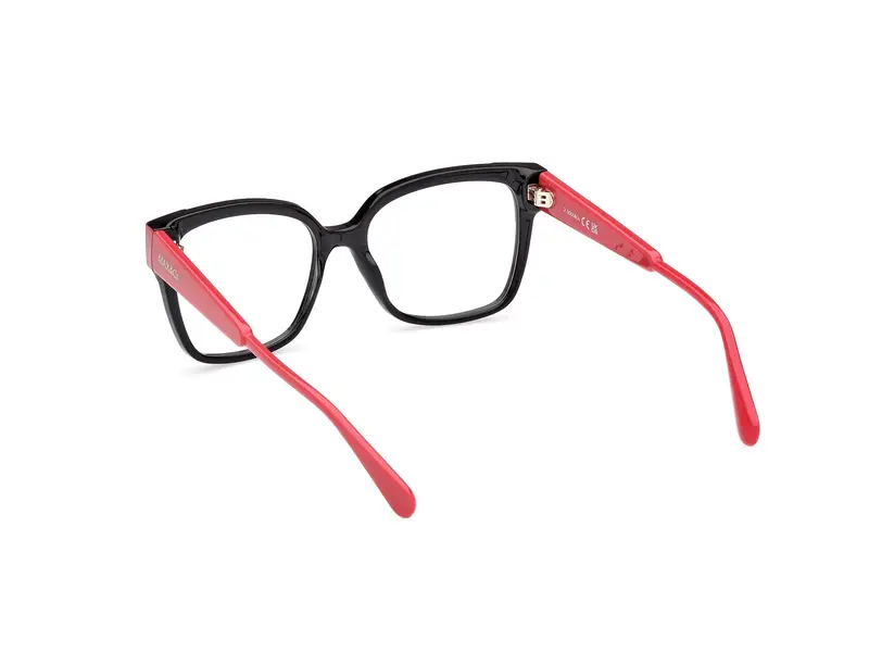 MAX&Co Donna MO5116 001 Montature da vista Iniettato Nero Rotonda Normale miniatura 3