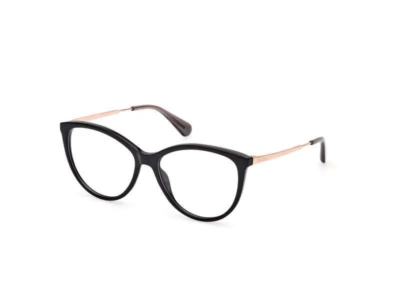 MAX&Co Donna MO5120 001 Montature da vista Iniettato Nero  Farfalla Normale