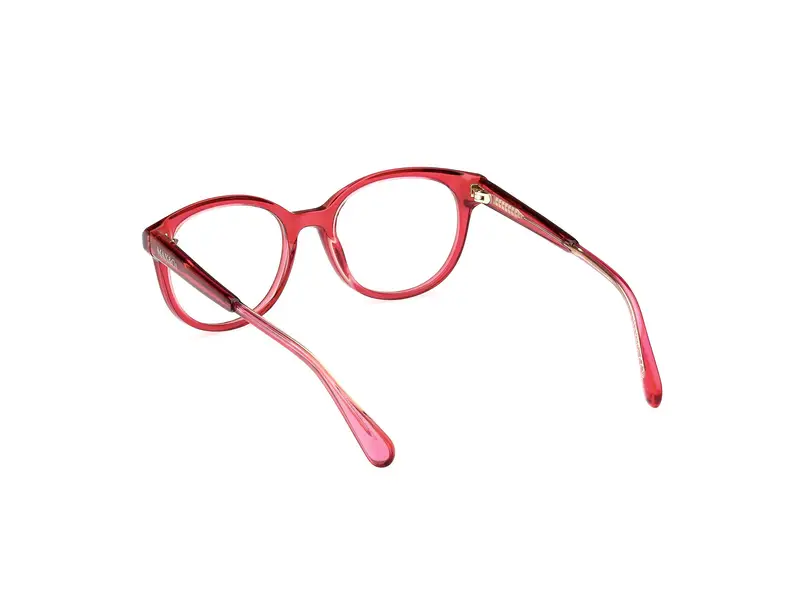 MAX&Co Donna MO5126 068 Montature da vista Acetato Rosso Rotonda Normale miniatura 3