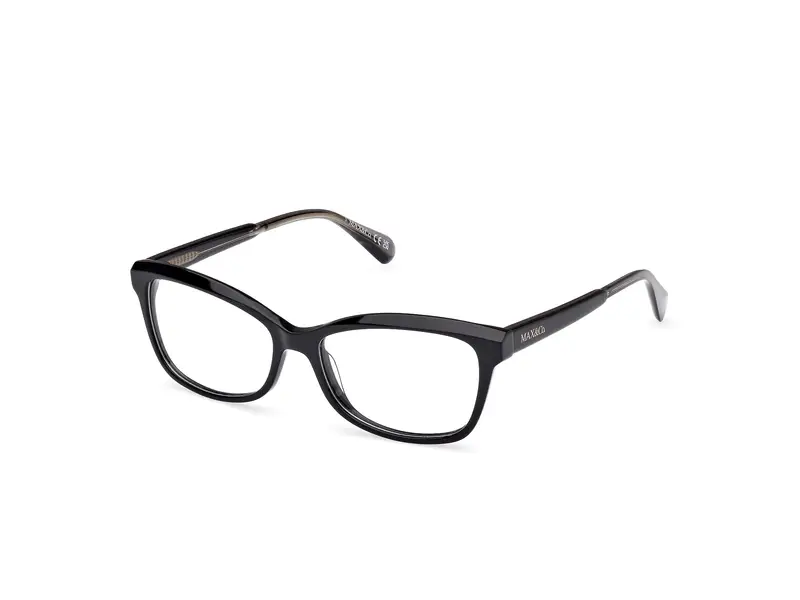 MAX&Co Donna MO5127 001 Montature da vista Acetato Nero  Rotonda Normale