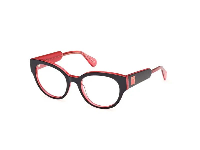 MAX&Co Donna MO5128 005 Montature da vista Acetato Nero  Rotonda Normale