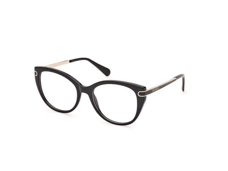 MAX&Co Donna MO5135 001 Montature da vista Iniettato Nero  Rotonda Normale