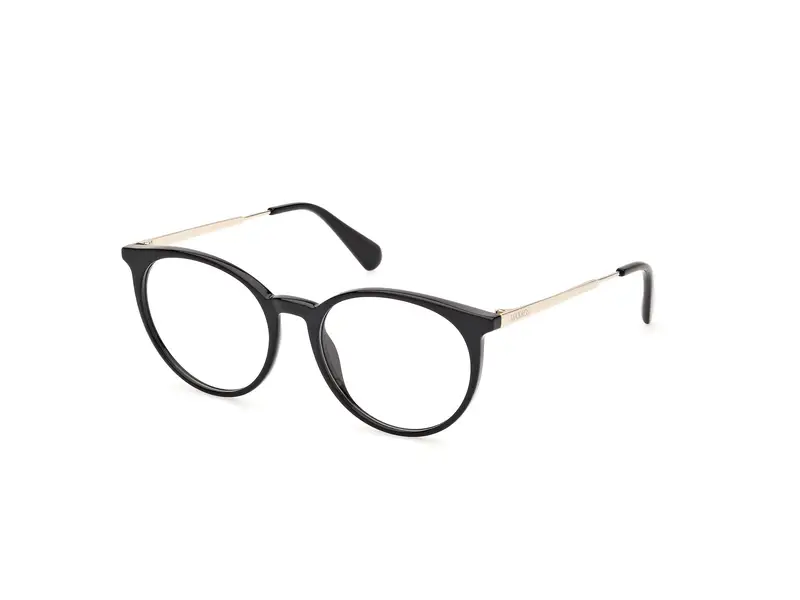 MAX&Co Donna MO5145 001 Montature da vista Iniettato Nero  Rotonda Normale