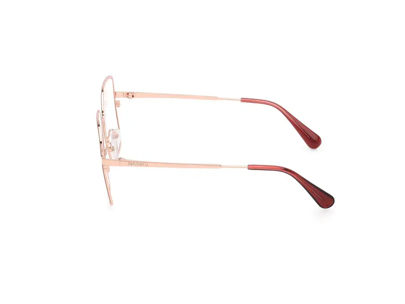 MAX&Co Donna MO5166 071 Montature da vista Metallo Bordeaux Squadrata Normale miniatura 2