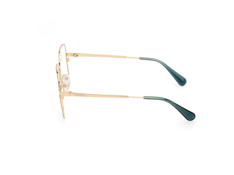 MAX&Co Donna MO5166 098 Montature da vista Metallo Verde Squadrata Normale miniatura 2