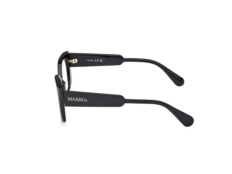 MAX&Co Donna MO5168 001 Montature da vista Acetato Nero Squadrata Normale miniatura 2