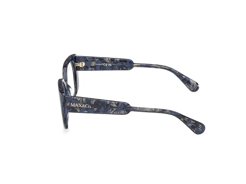 MAX&Co Donna MO5168 092 Montature da vista Acetato Blu Squadrata Normale miniatura 2