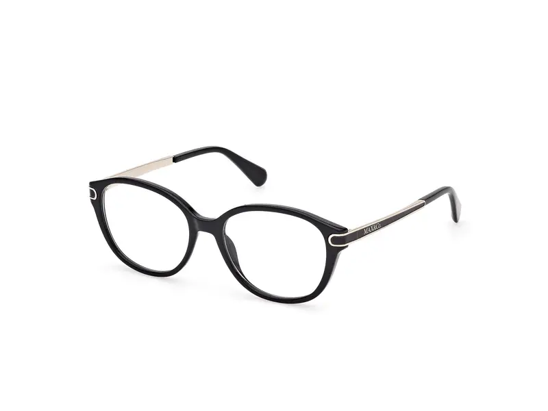 MAX&Co Donna MO5171 001 Montature da vista Iniettato Nero  Rotonda Normale