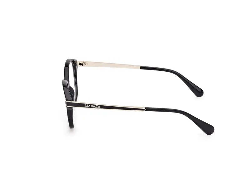 MAX&Co Donna MO5171 001 Montature da vista Iniettato Nero Rotonda Normale miniatura 2