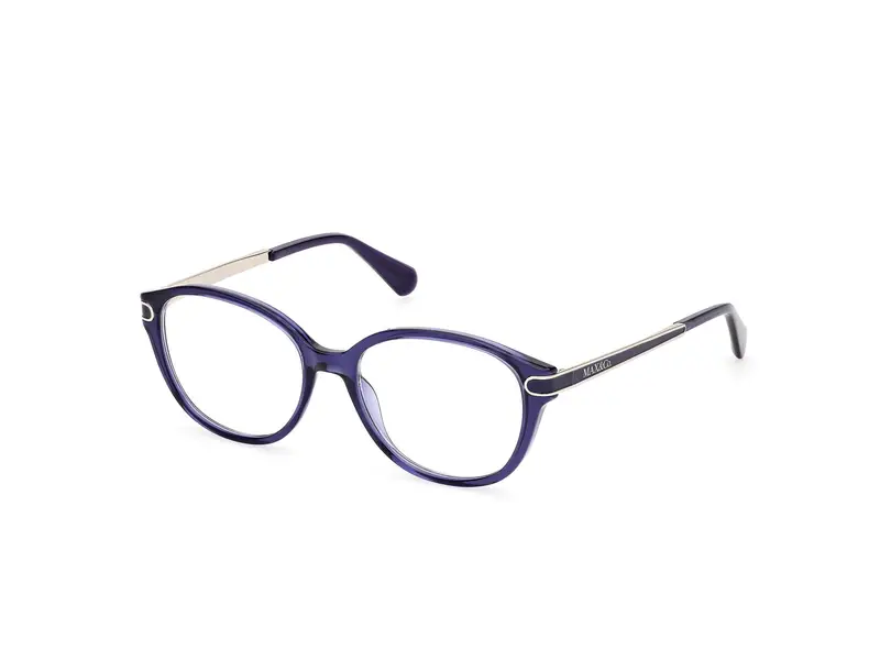 MAX&Co Donna MO5171 090 Montature da vista Iniettato Blu  Rotonda Normale