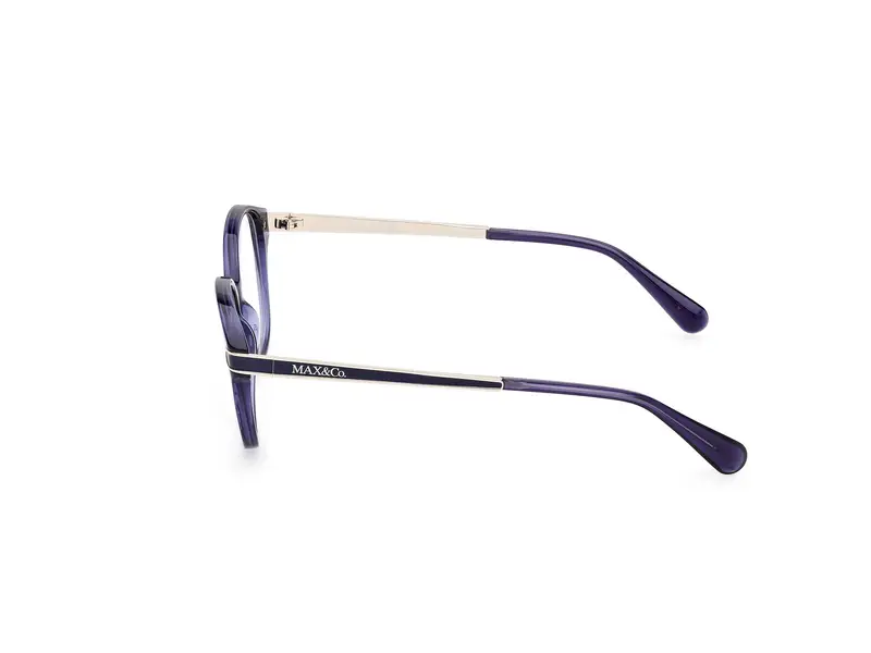 MAX&Co Donna MO5171 090 Montature da vista Iniettato Blu Rotonda Normale miniatura 2