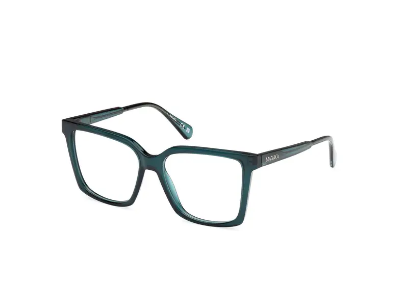 MAX&Co Donna MO5173 096 Montature da vista Iniettato Verde  Squadrata Normale
