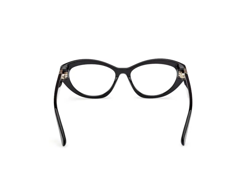 MAX&Co Donna MO5176 001 Montature da vista Acetato Nero Cat Eye Normale miniatura 3