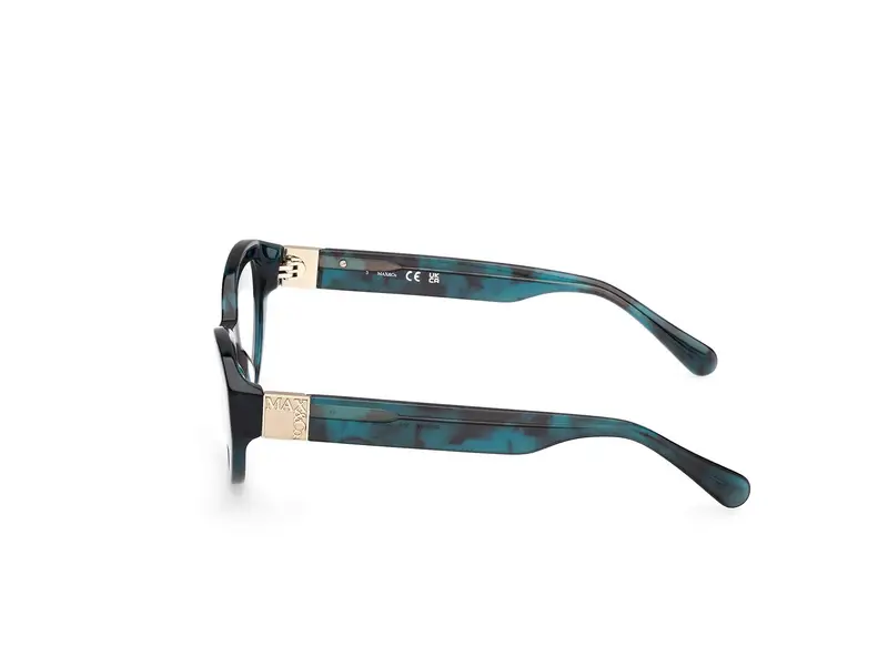 MAX&Co Donna MO5176 55A Montature da vista Acetato Havana Fumo Cat Eye Normale miniatura 2