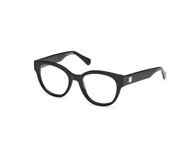 MAX&Co Donna MO5180 001 Montature da vista Acetato Nero  Rotonda Normale