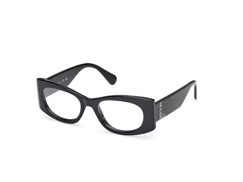 MAX&Co Donna MO5184 001 Montature da vista Iniettato Nero  Geometrica Normale