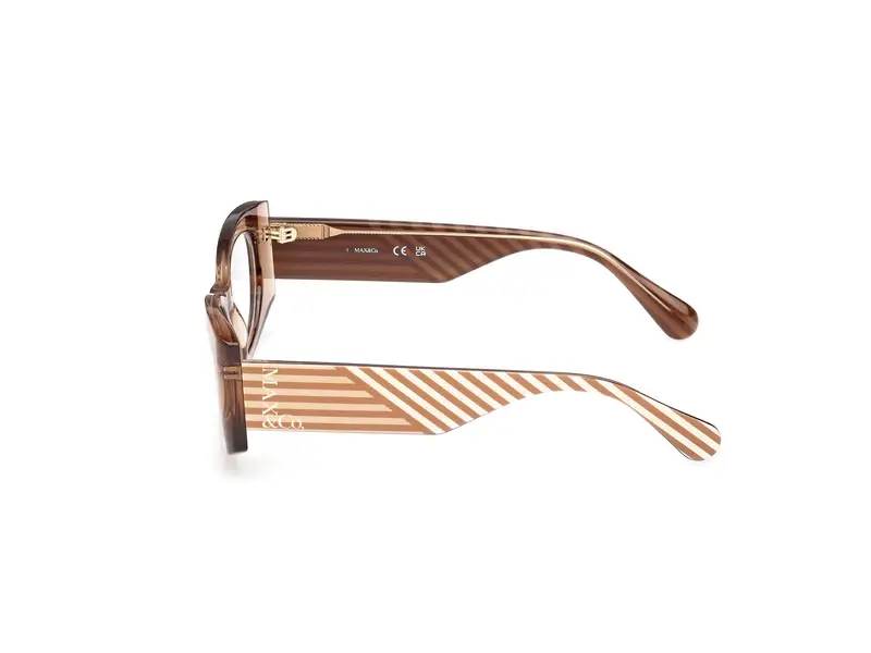 MAX&Co Donna MO5184 057 Montature da vista Iniettato Beige Geometrica Normale miniatura 2