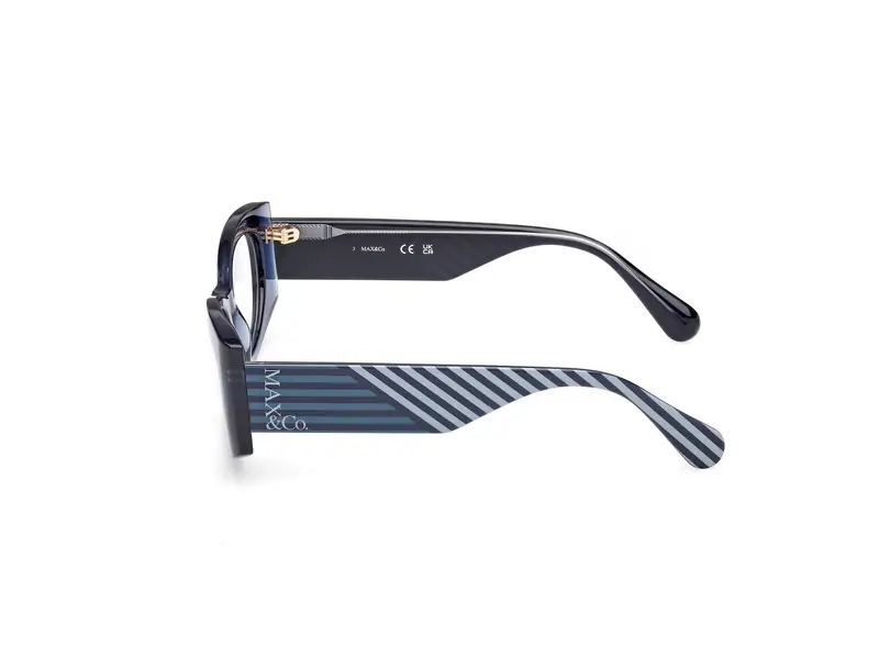 MAX&Co Donna MO5184 090 Montature da vista Iniettato Blu Geometrica Normale miniatura 2