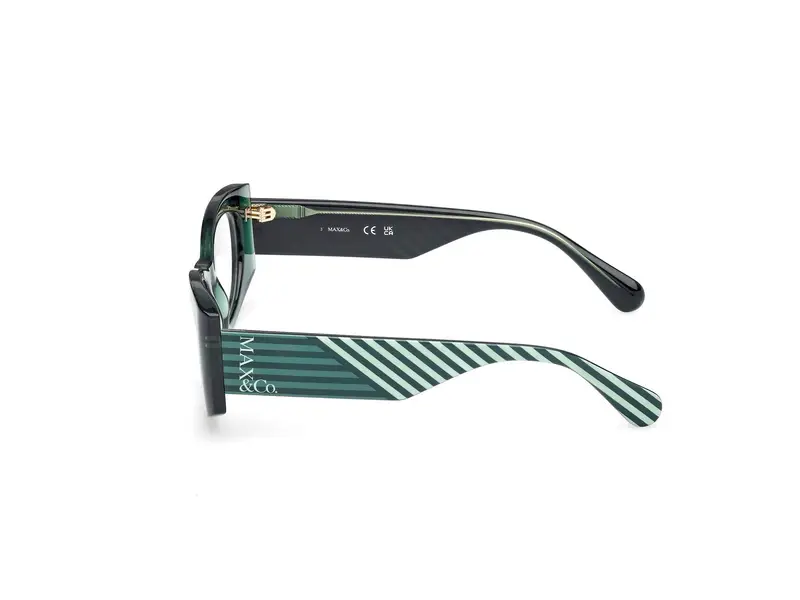 MAX&Co Donna MO5184 093 Montature da vista Iniettato Verde Geometrica Normale miniatura 2