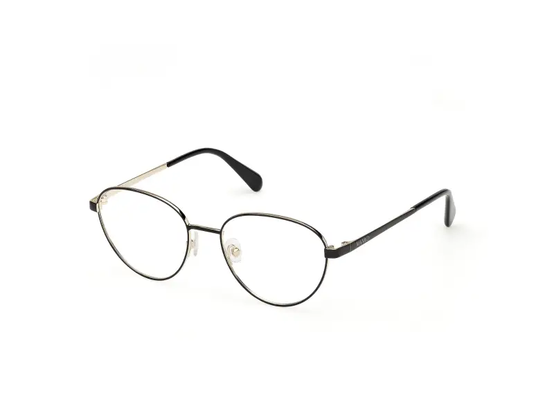 Donna MO5191 001 Montature da vista Metallo Nero Rotonda Normale