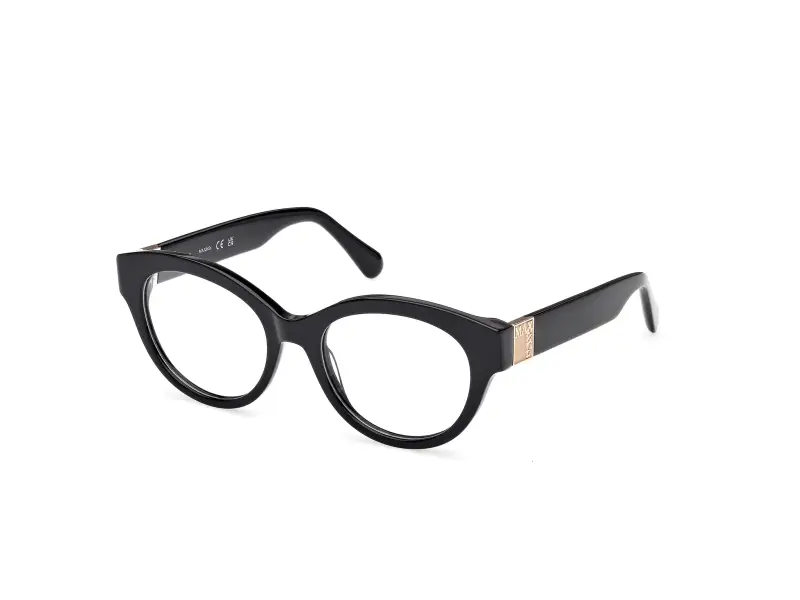 Donna MO5192 001 Montature da vista Acetato Nero Rotonda Normale