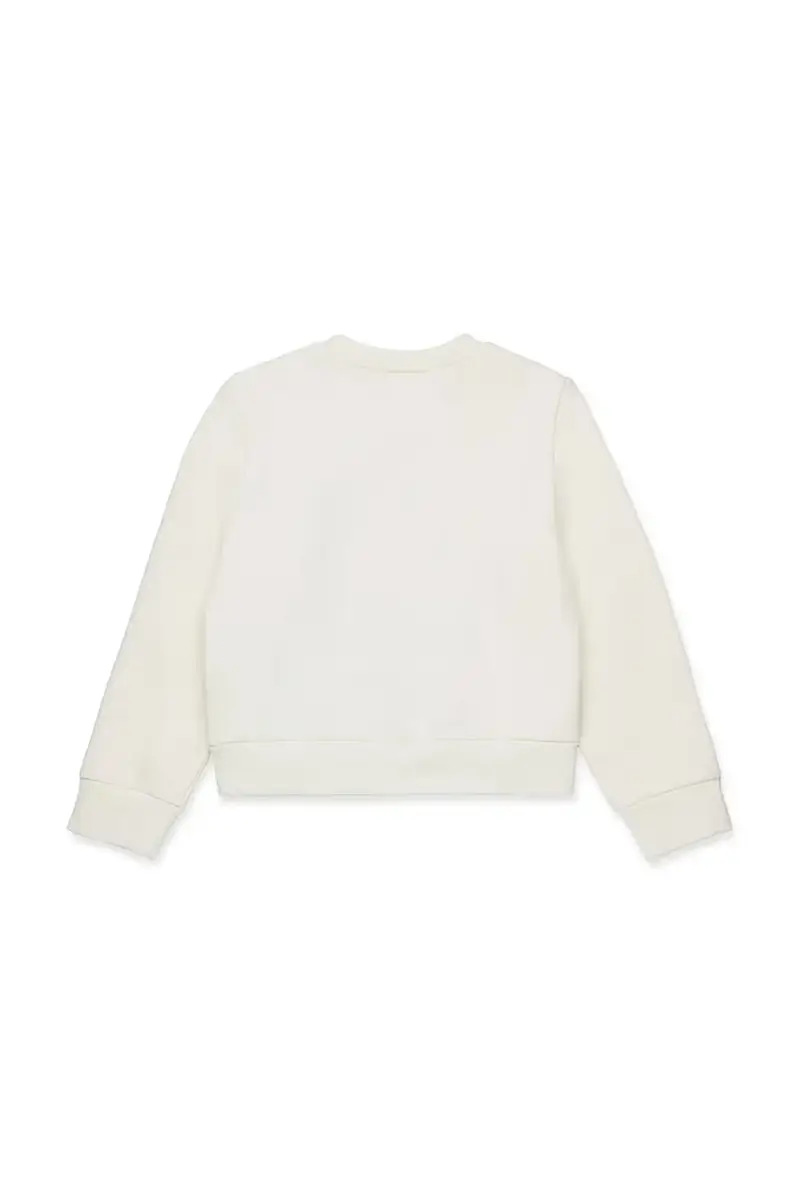 felpa in cotone bambino/a MAXS3F SWEAT-SHIRT colore beige MX0037 miniatura 2