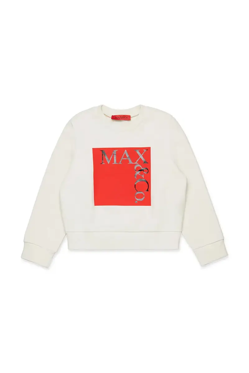 . felpa in cotone bambino/a MAXS3F SWEAT-SHIRT colore beige MX0037