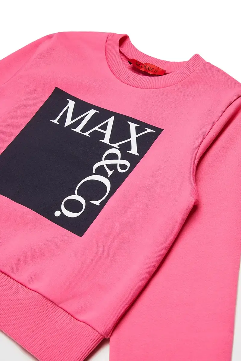 felpa in cotone bambino/a MAXS3F SWEAT-SHIRT colore rosa MX0037 miniatura 4