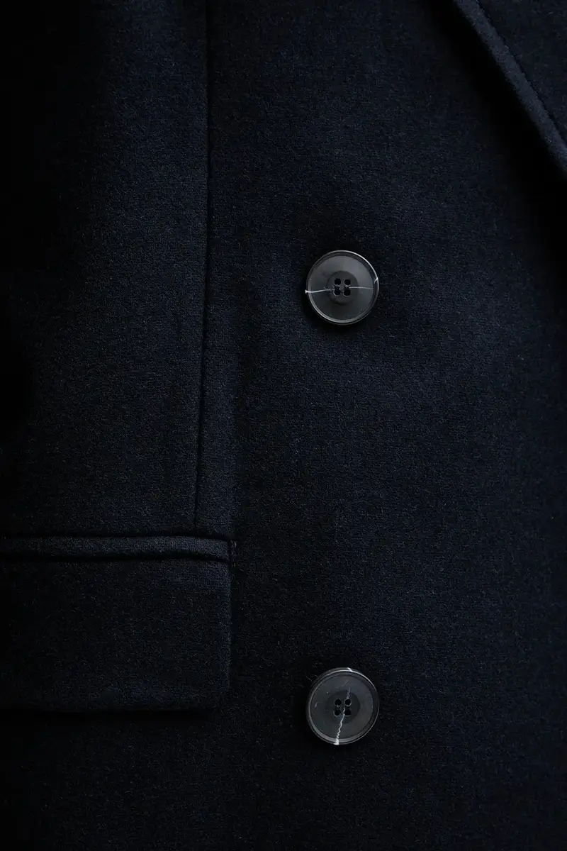 giacca con lana Blu navy miniatura 5