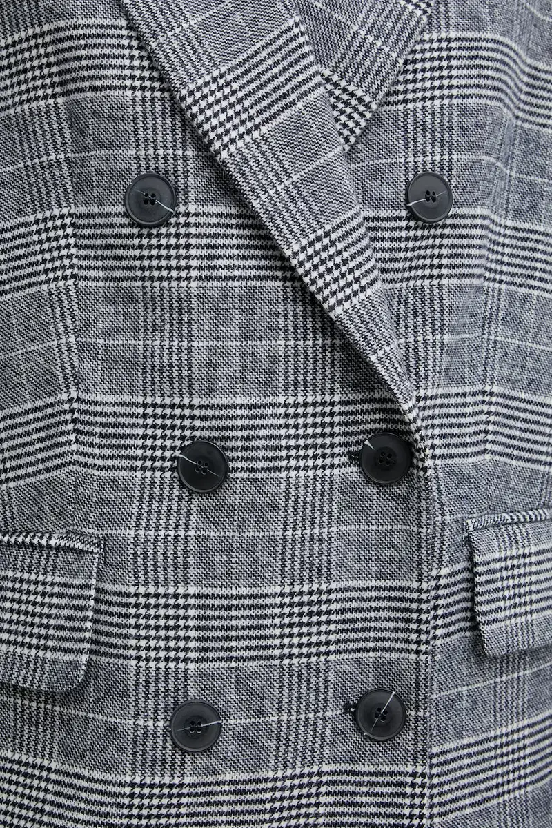 giacca con lana Blu navy miniatura 5