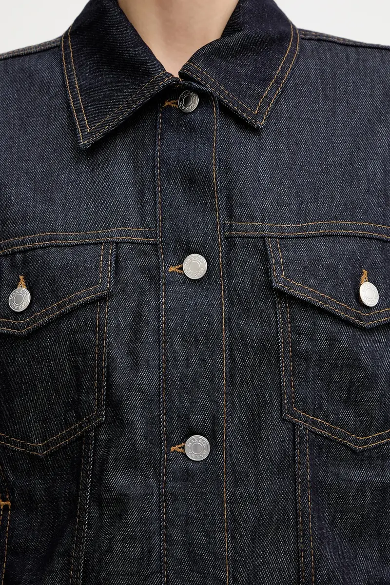 giacca di jeans colore blu navy 2528046012200 miniatura 5