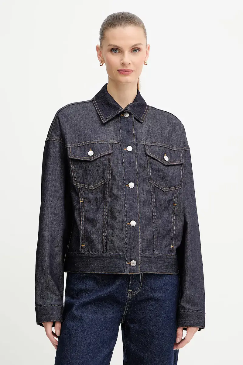 . giacca di jeans colore blu navy 2528046012200