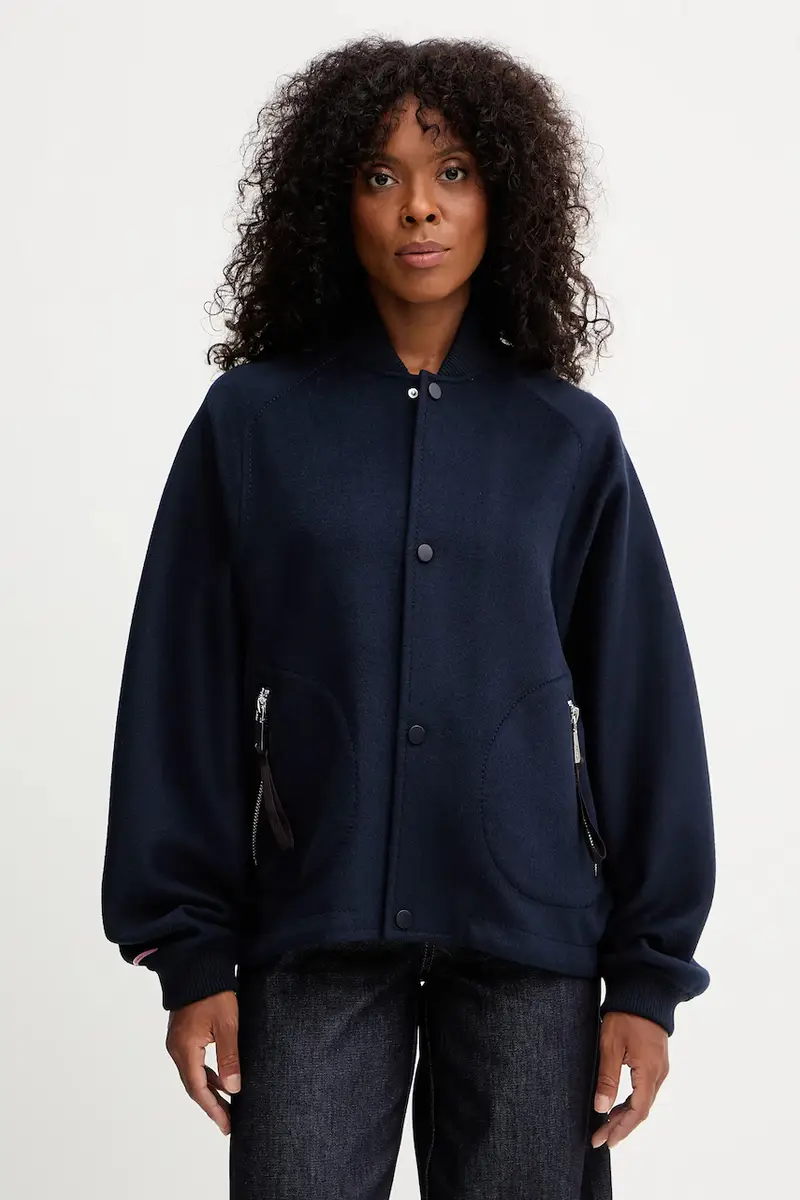 . giacca in lana colore blu navy 2526086013200