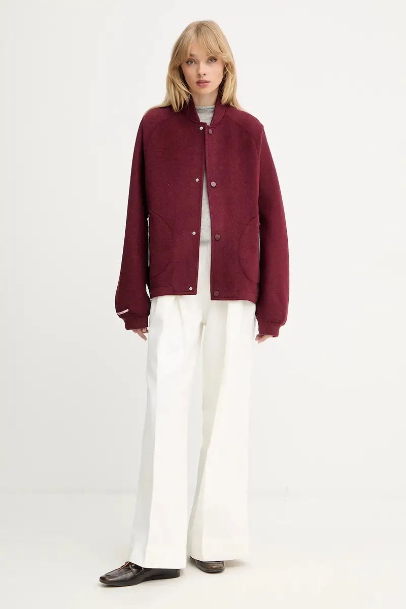 giacca in lana colore granata 2526086013200 miniatura 2