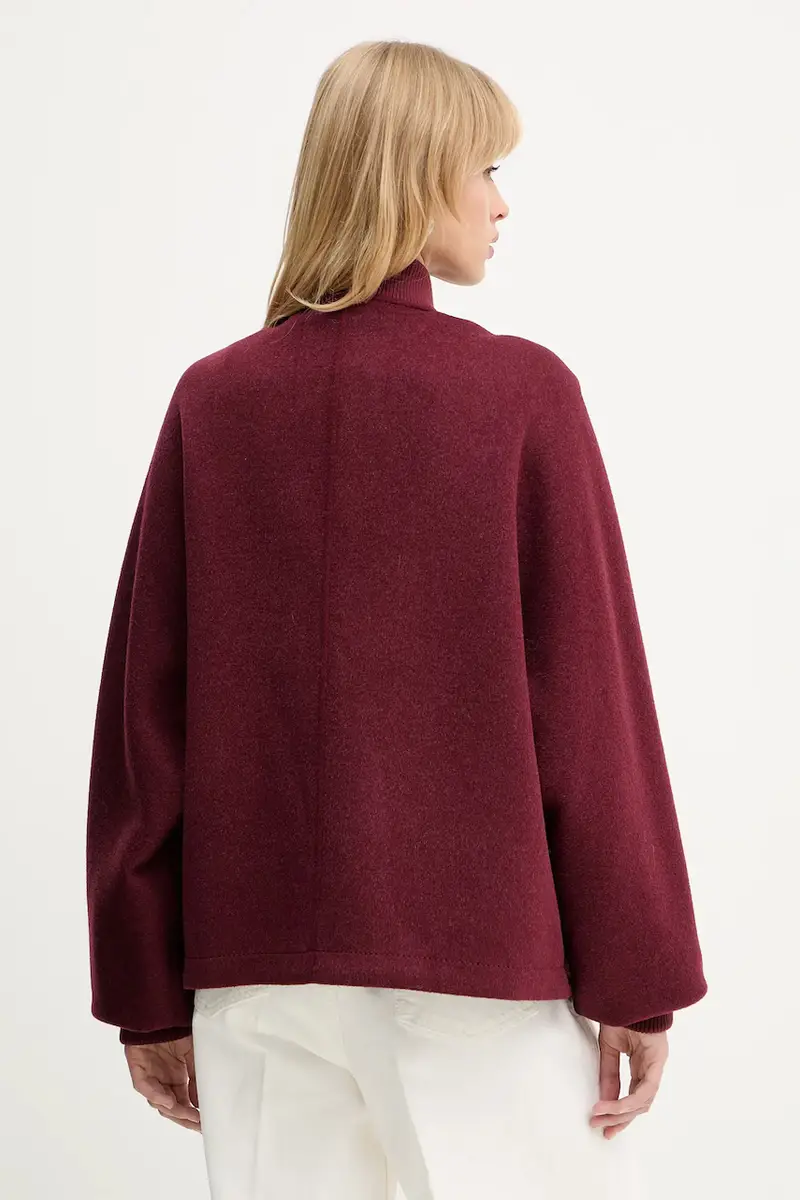 giacca in lana colore granata 2526086013200 miniatura 3